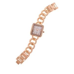 Kessaris - NWT / Crystal Accented Mother of Pearl Watch / Rose Gold 💝
